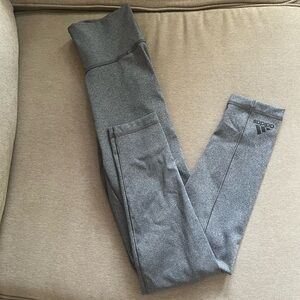 Adidas size small workout leggings color grey - only worn once for women